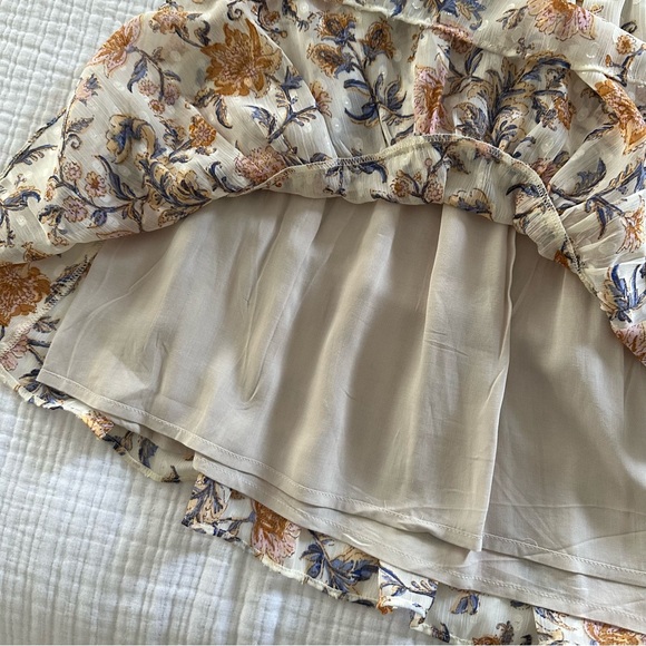 Joie Floral Mini Skirt Sz M New - Picture 6 of 7
